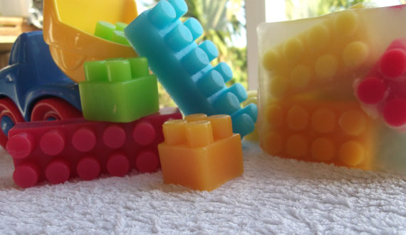 Building Block Soap. Glycerin. Soap Art
