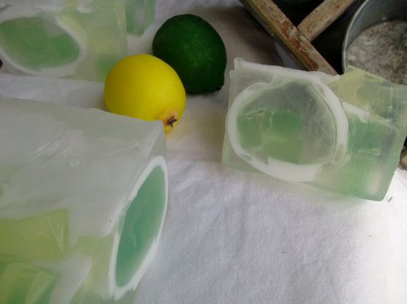 Lime Fruit Soap Set. Soap Art